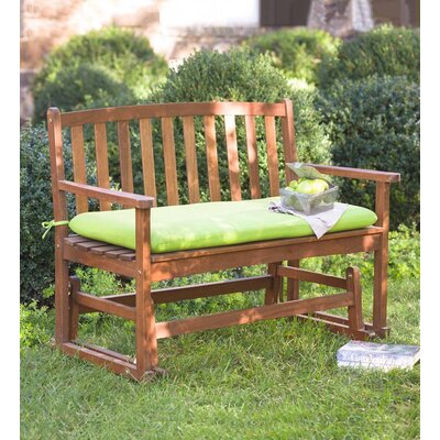 Plow Hearth Lancaster Gliding Solid Wood Bench Reviews Wayfair